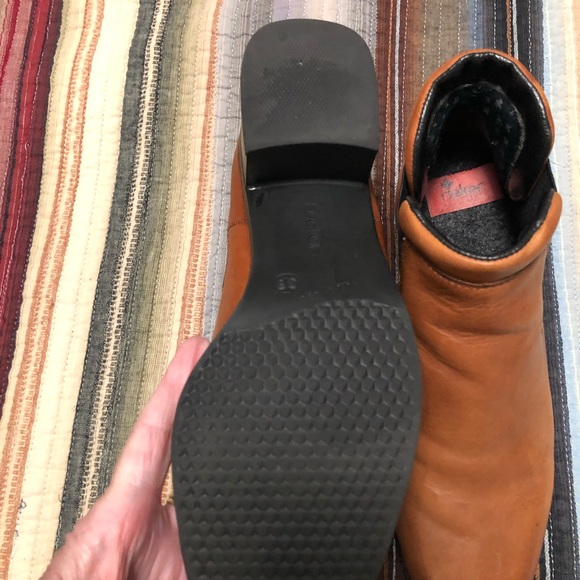 Rieker boots. Cognac color size 38 barely used. Photo show wear. - Picture 3 of 8